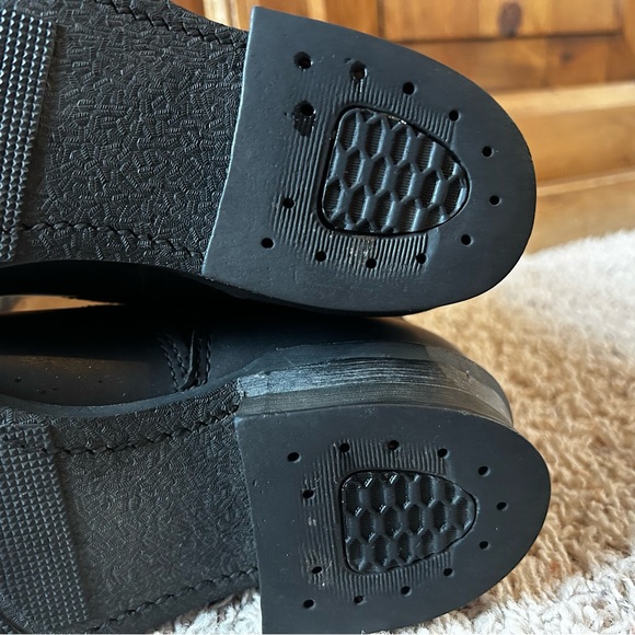 Frye Leather Boots Black Moto Engineer Women’s Size 8 - Picture 13 of 16